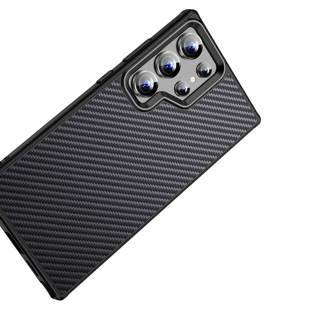 Galaxy S24 Ultra MagSafe Uyumlu Aramid Karbon Fiber Kılıf - Wlons Radison