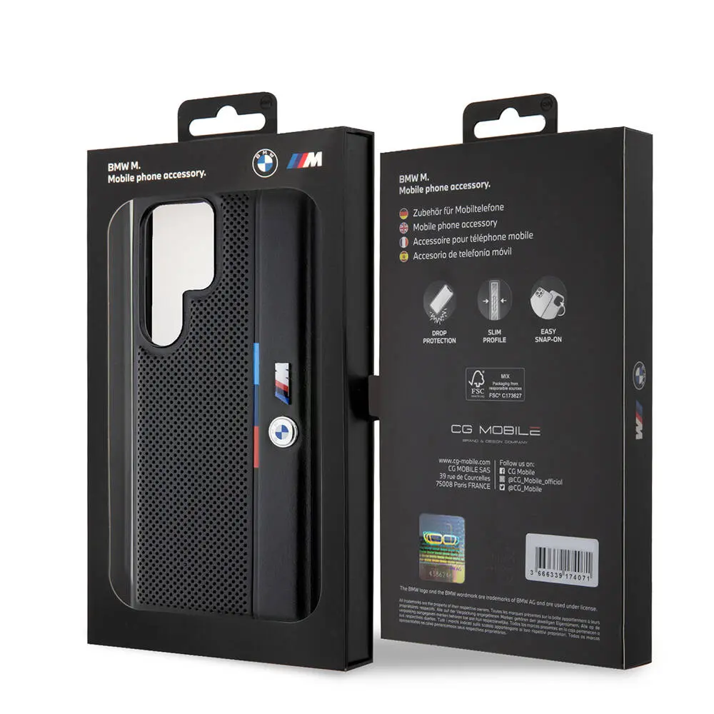 Galaxy S24 Ultra Lisanslı M Logolu Delikli Kılıf - BMW Detail Line