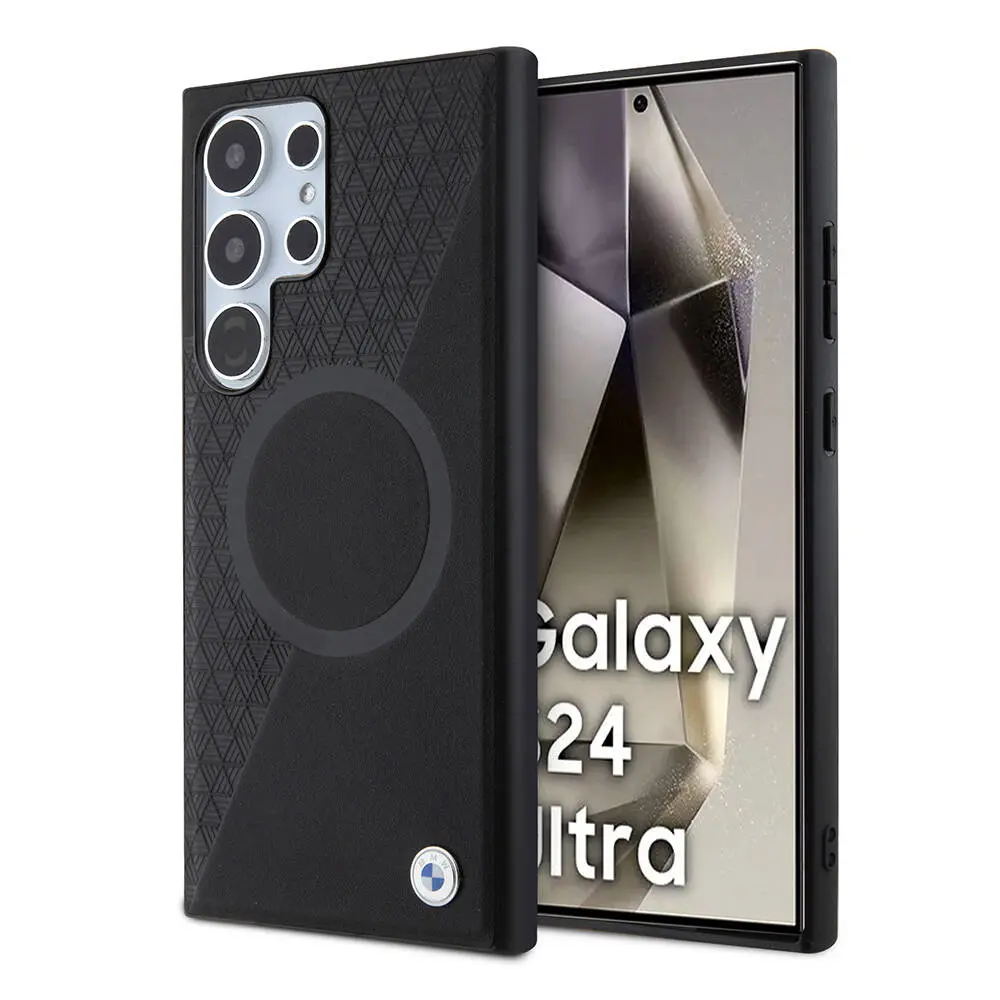 Galaxy S24 Ultra MagSafe Uyumlu Deri Kılıf - BMW Circle Lisanslı