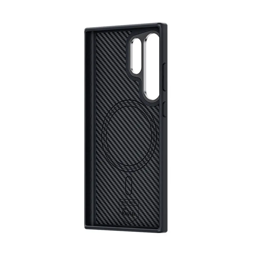 Galaxy S24 Ultra MagSafe Uyumlu Kılıf - Benks Hybrid ArmorPro 600D Kevlar