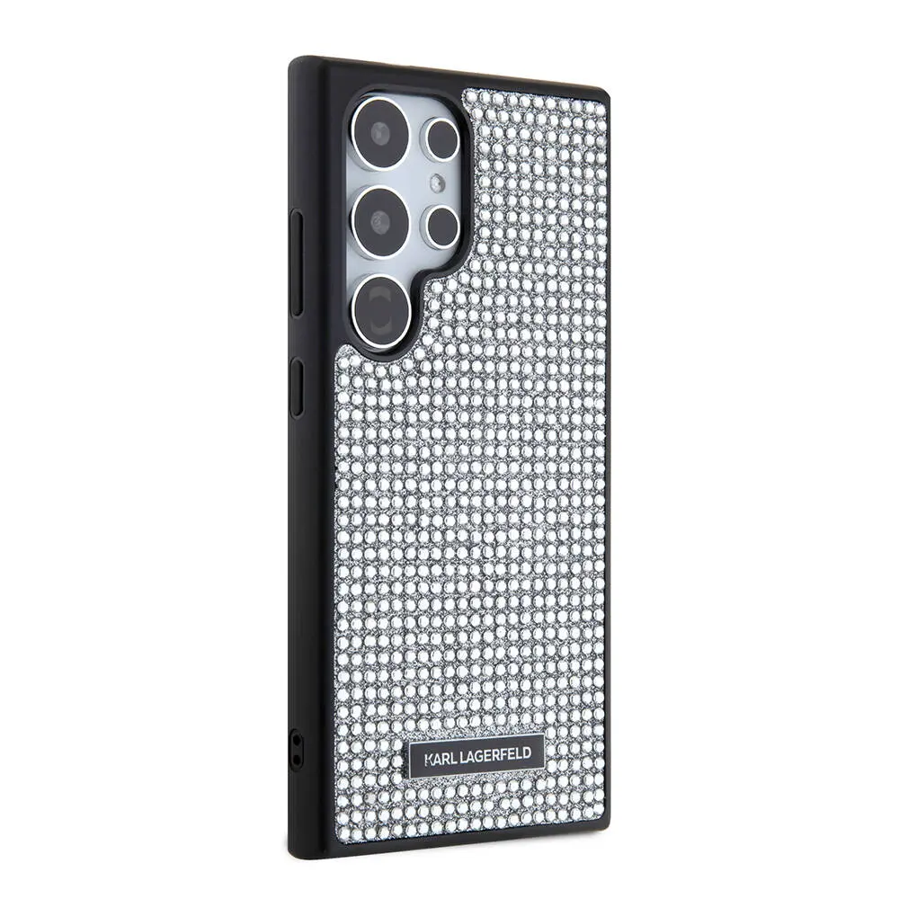 Galaxy S24 Ultra Kılıf, Taşlı Metal Logo - Karl Lagerfeld Lisanslı