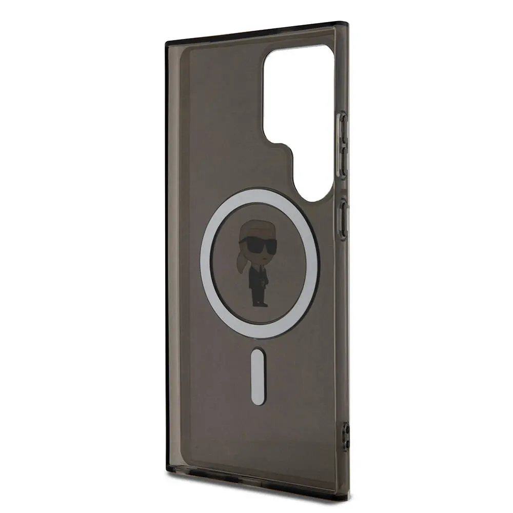 Galaxy S24 Ultra MagSafe Uyumlu Kılıf - Karl Lagerfeld Karl Head IML Baskılı