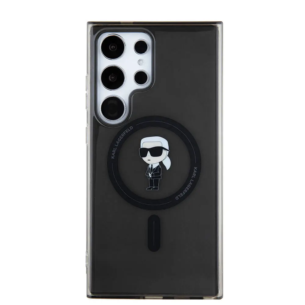 Galaxy S24 Ultra MagSafe Uyumlu Kılıf - Karl Lagerfeld Karl Head IML Baskılı