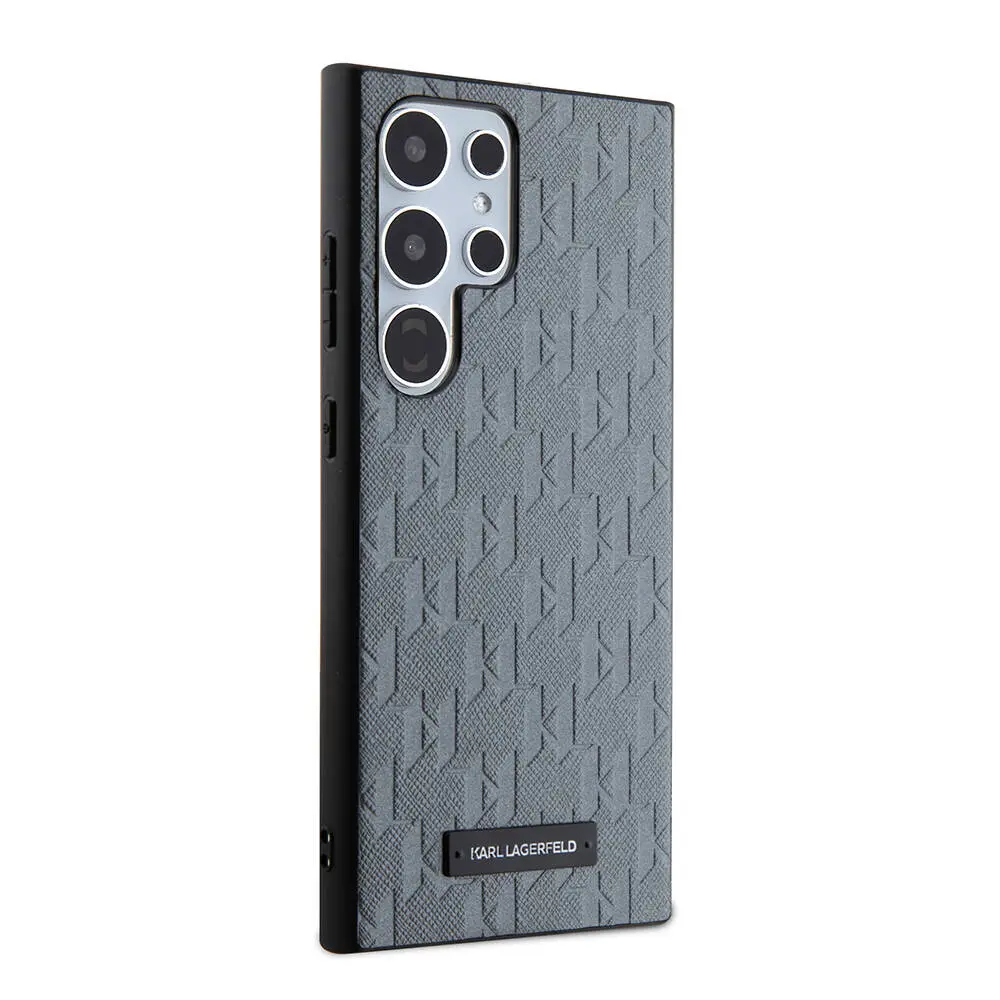 Galaxy S24 Ultra Kılıf, Saffiano Monogram Metal Logo - Karl Lagerfeld