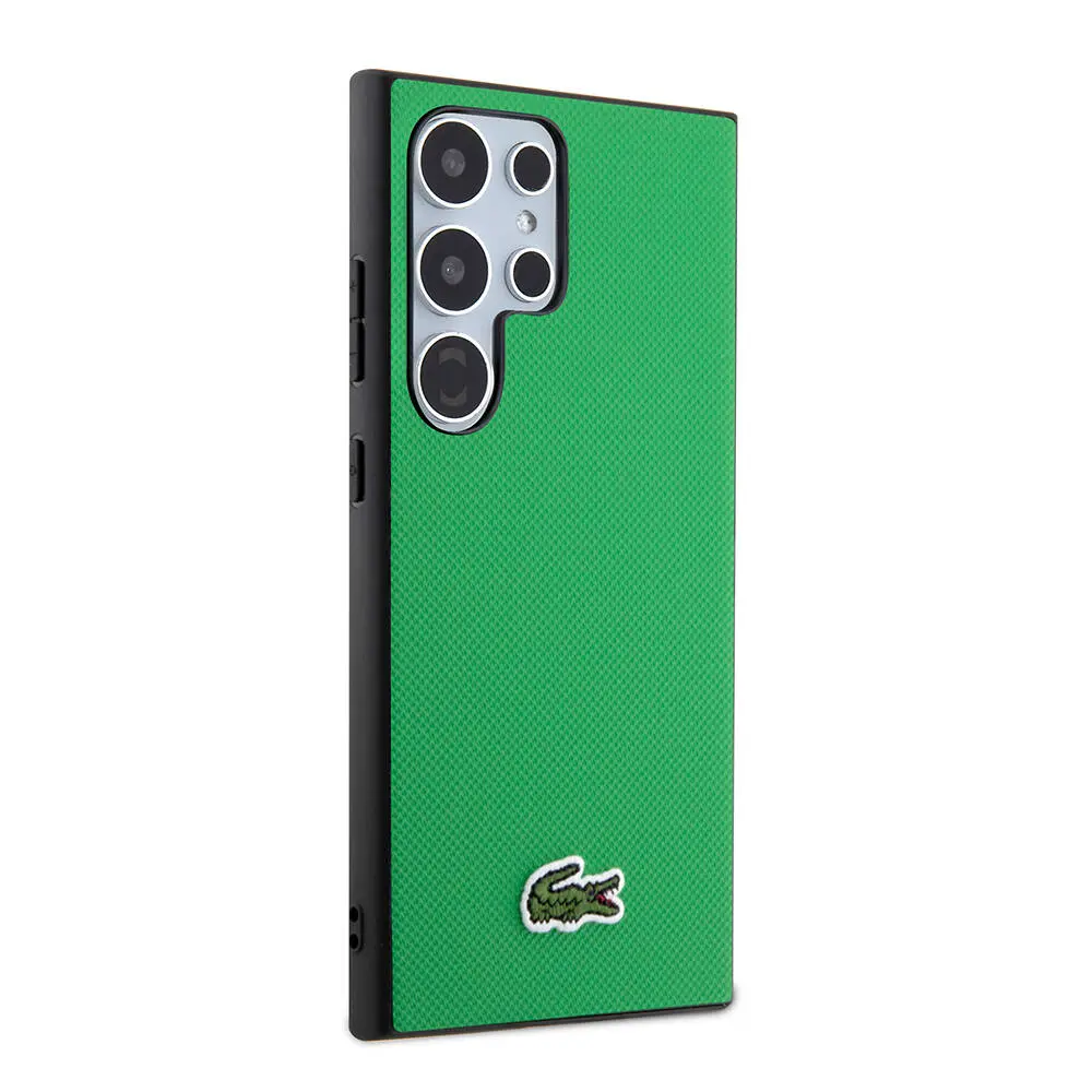 Galaxy S24 Ultra Lacoste Lisanslı PU Pike Desenli Kılıf