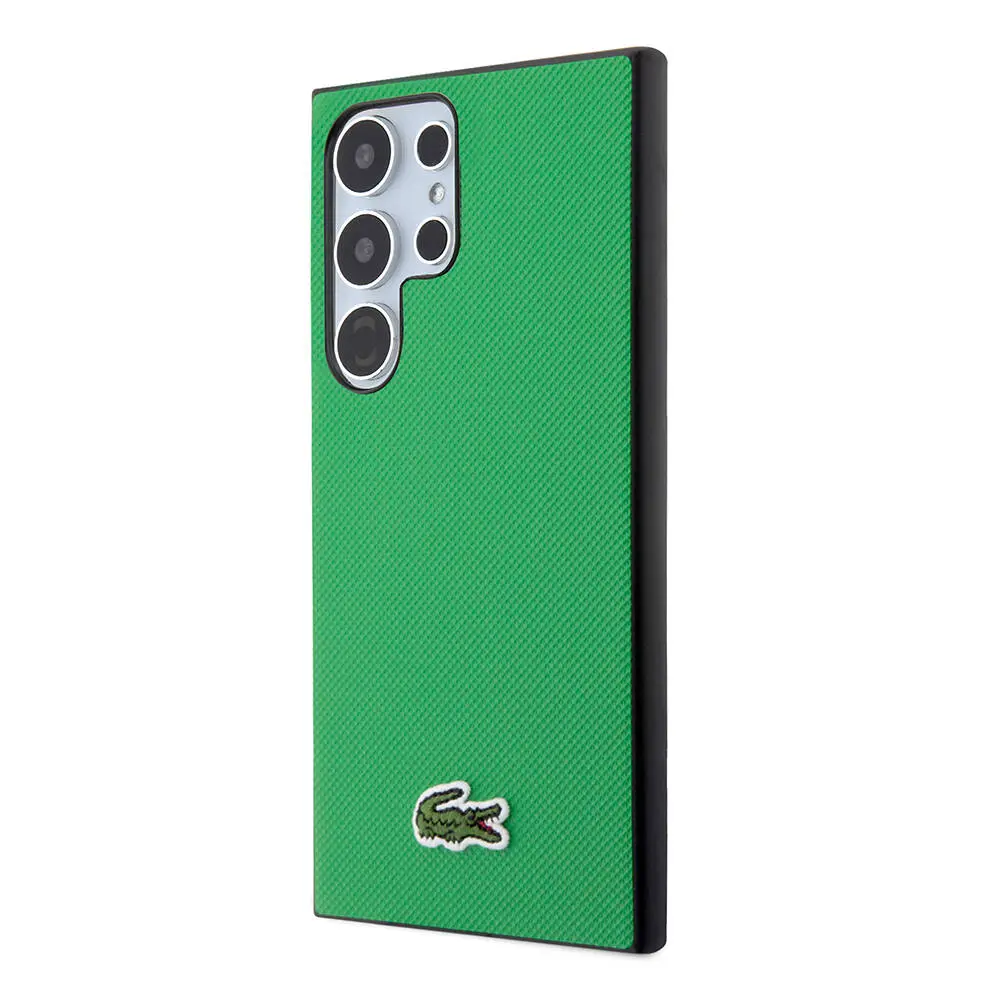 Galaxy S24 Ultra Lacoste Lisanslı PU Pike Desenli Kılıf