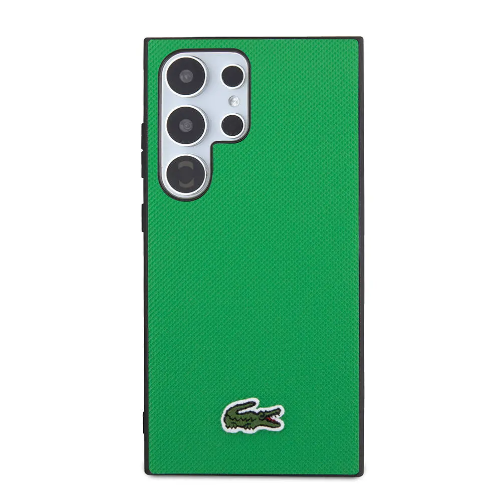 Galaxy S24 Ultra Lacoste Lisanslı PU Pike Desenli Kılıf