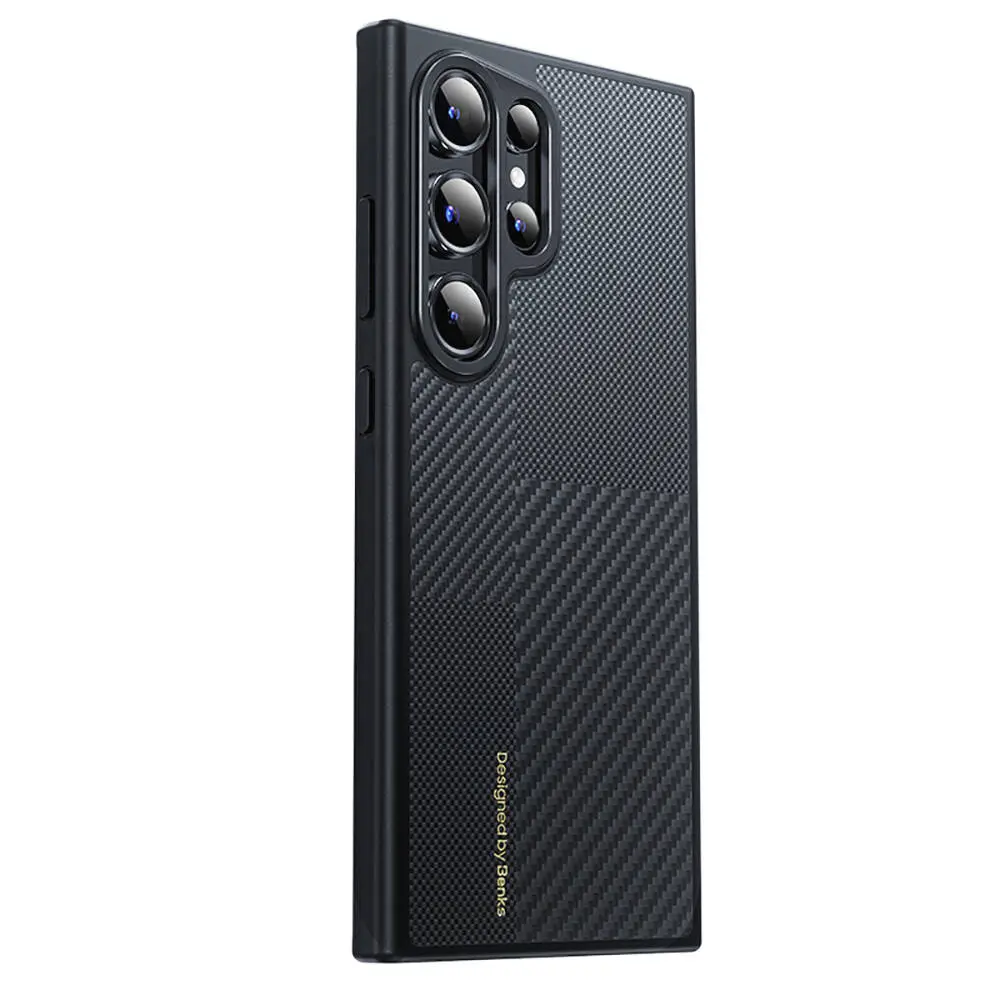 Galaxy S24 Ultra MagSafe Uyumlu Kevlar Kılıf - Benks Montage Hybrid ArmorPro