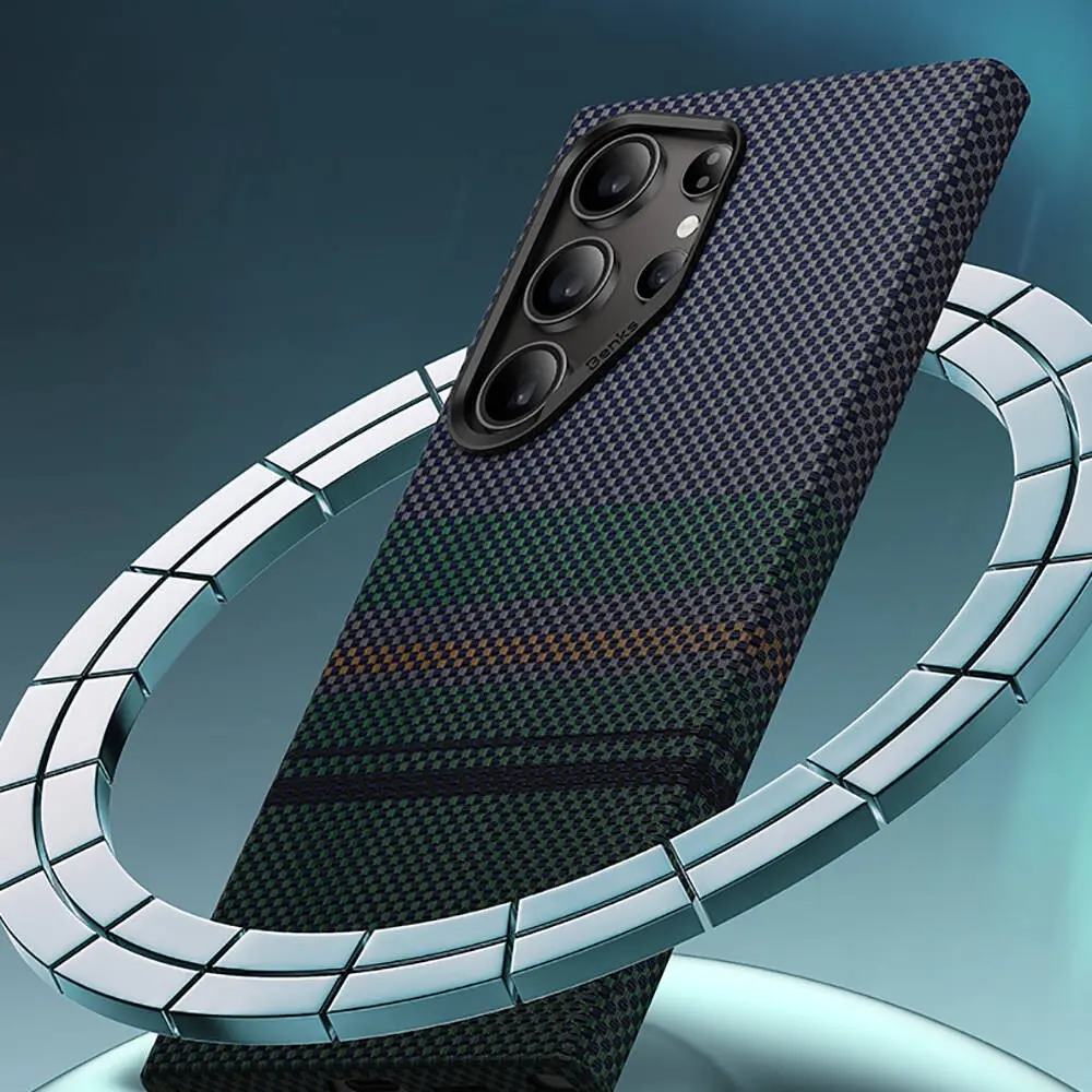 Galaxy S24 Ultra MagSafe Uyumlu Kevlar Kılıf - Benks Aurora ArmorAir