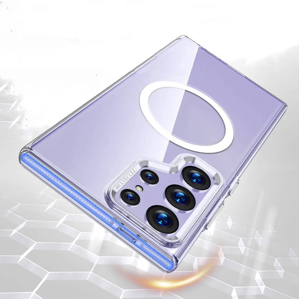 Galaxy S24 Ultra MagSafe Uyumlu Şeffaf Kılıf - Wlons Efsane Kapak