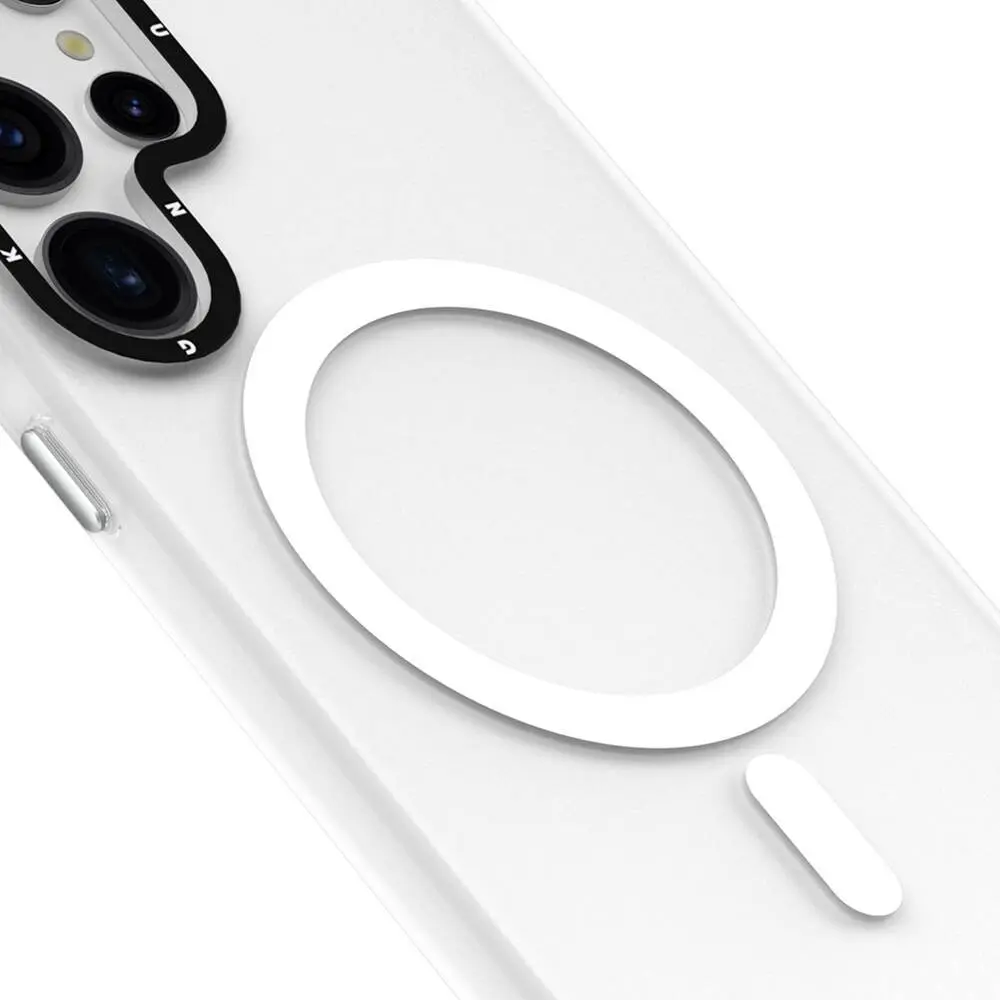 Galaxy S24 Ultra MagSafe Uyumlu Şeffaf Kılıf - Youngkit Hidden Sand