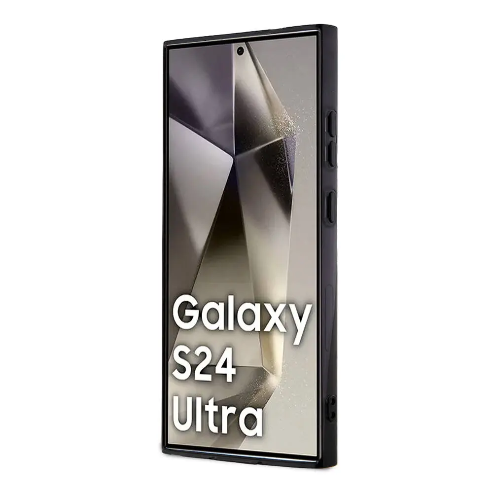 Galaxy S24 Ultra MagSafe Uyumlu Şeffaf Kılıf - Mercedes Benz Black Ring