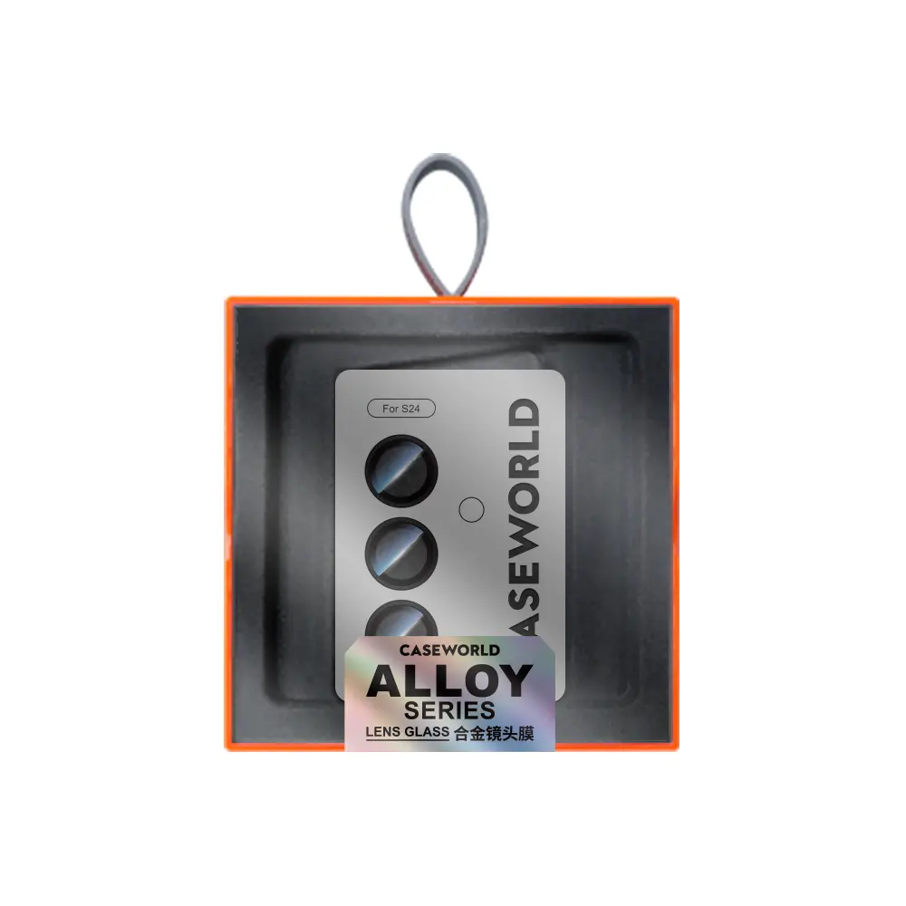 Galaxy S24 Kamera Lens Koruyucu, Oleofobik ve Yansıma Önleyici - CaseWorld Alloy