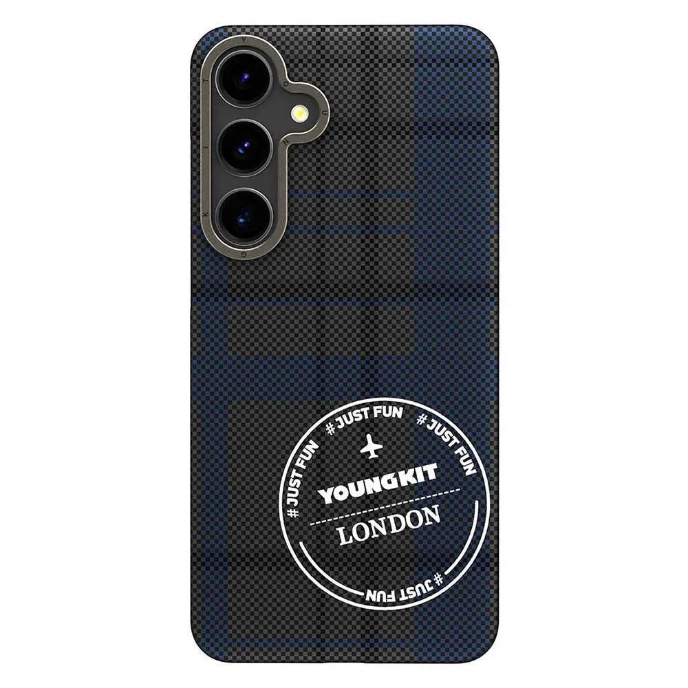 Galaxy S24 Ekose Desenli Kılıf - Youngkit Gezhi Serisi