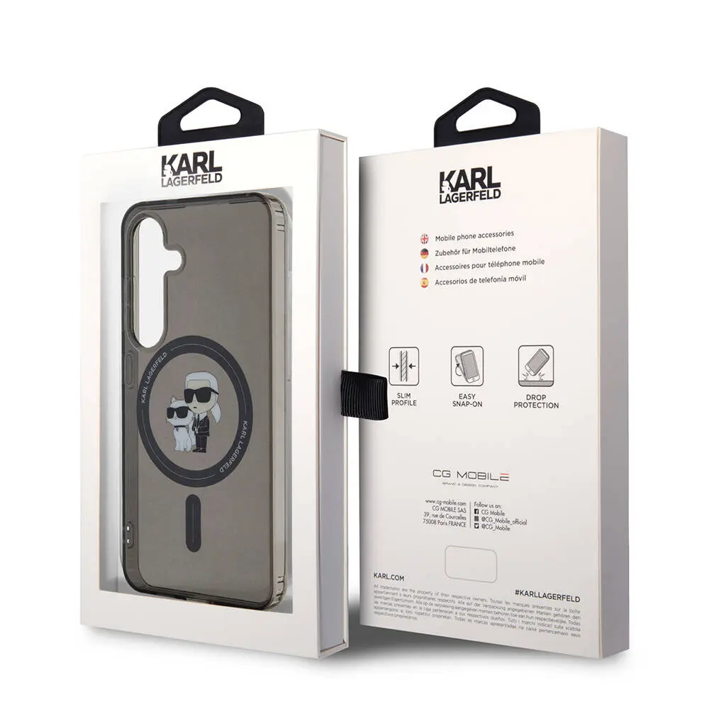 Galaxy S24 MagSafe Uyumlu IML Baskılı Kılıf - Karl Lagerfeld Karl & Choupette