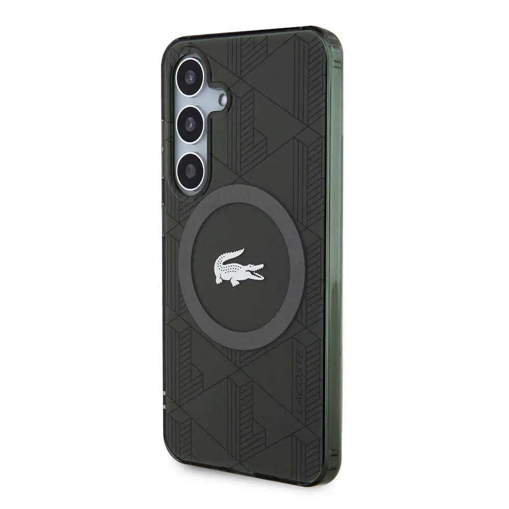 Galaxy S24 MagSafe Uyumlu Çift Katmanlı Kılıf - Lacoste Blend Monogram
