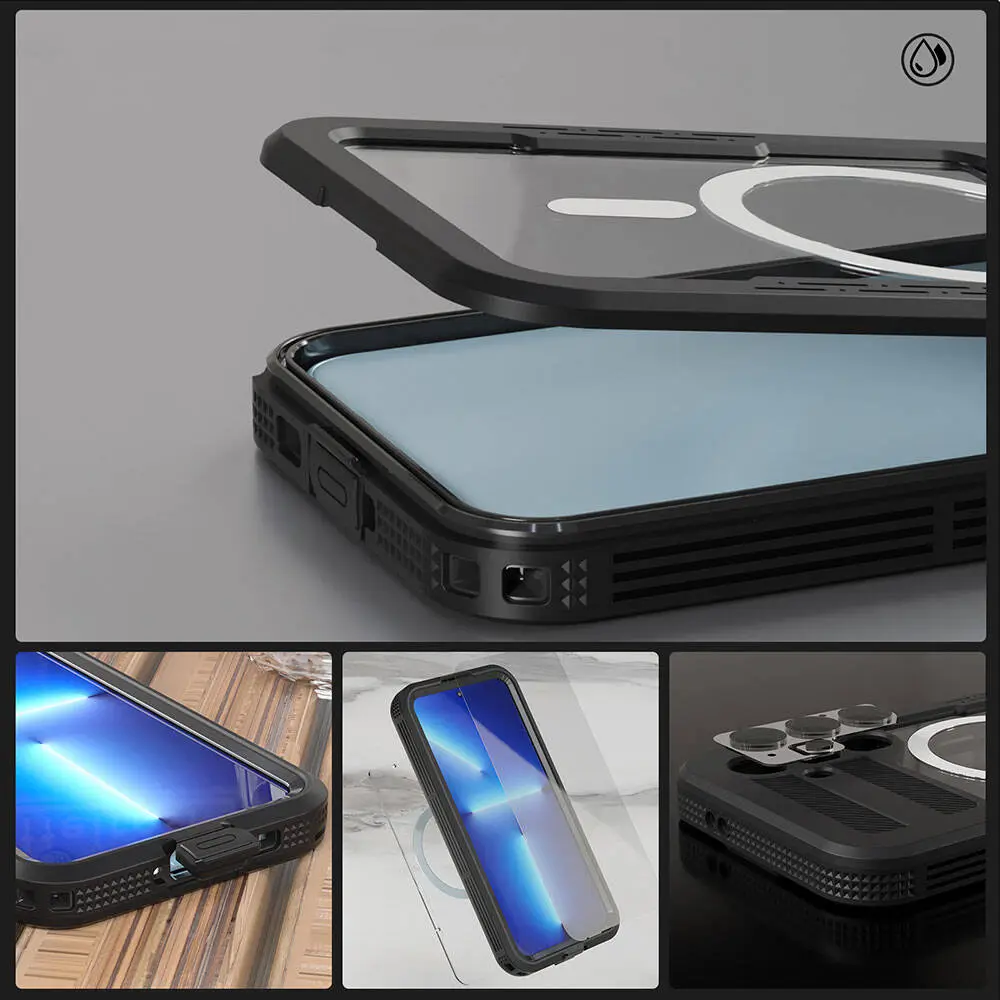 Galaxy S24 Plus MagSafe Uyumlu Su Geçirmez Kılıf - Zore