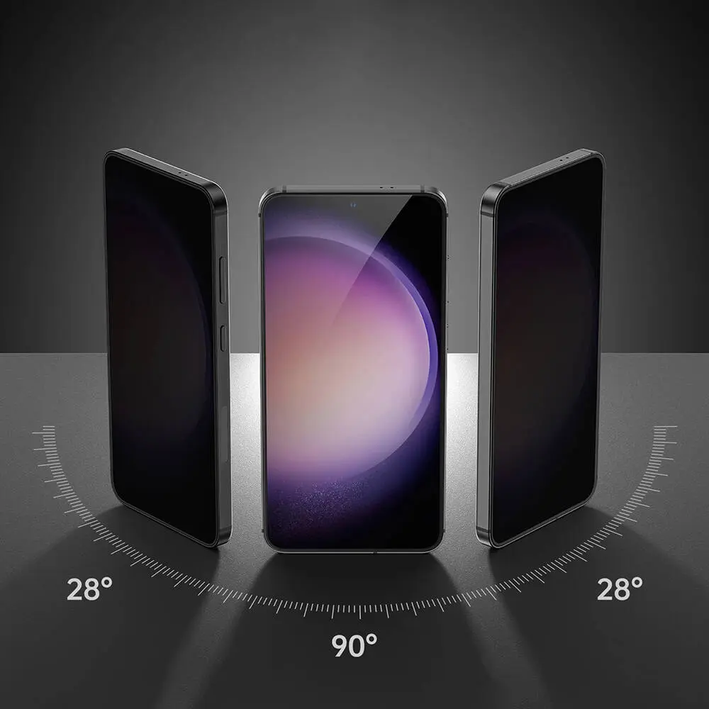 Galaxy S24 Plus Gizlilik Ekran Koruyucu, 0.3 mm Temperli Cam - Benks Ultra Shield