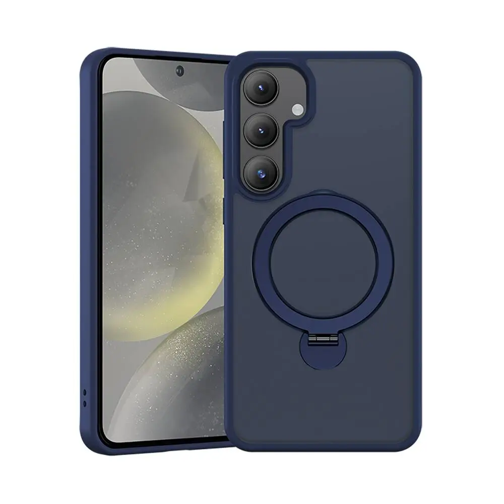 Galaxy S24 Plus MagSafe Uyumlu Standlı Silikon Kılıf - Benks Mist Protective