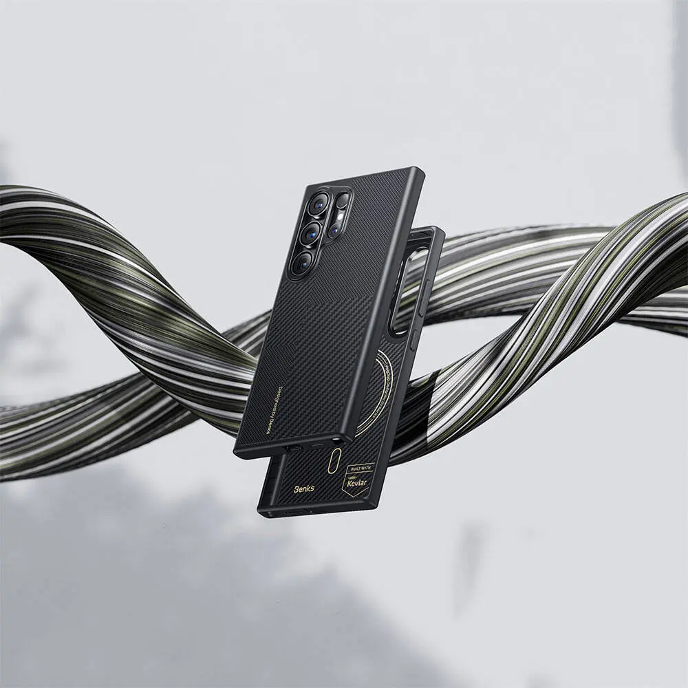 Galaxy S24 Plus MagSafe Uyumlu Kevlar Kılıf - Benks Montage Hybrid ArmorPro