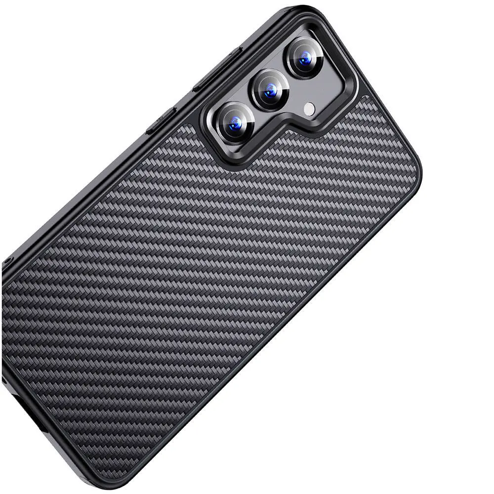 Galaxy S24 Plus MagSafe Uyumlu Aramid Karbon Fiber Kılıf - Wlons Radison