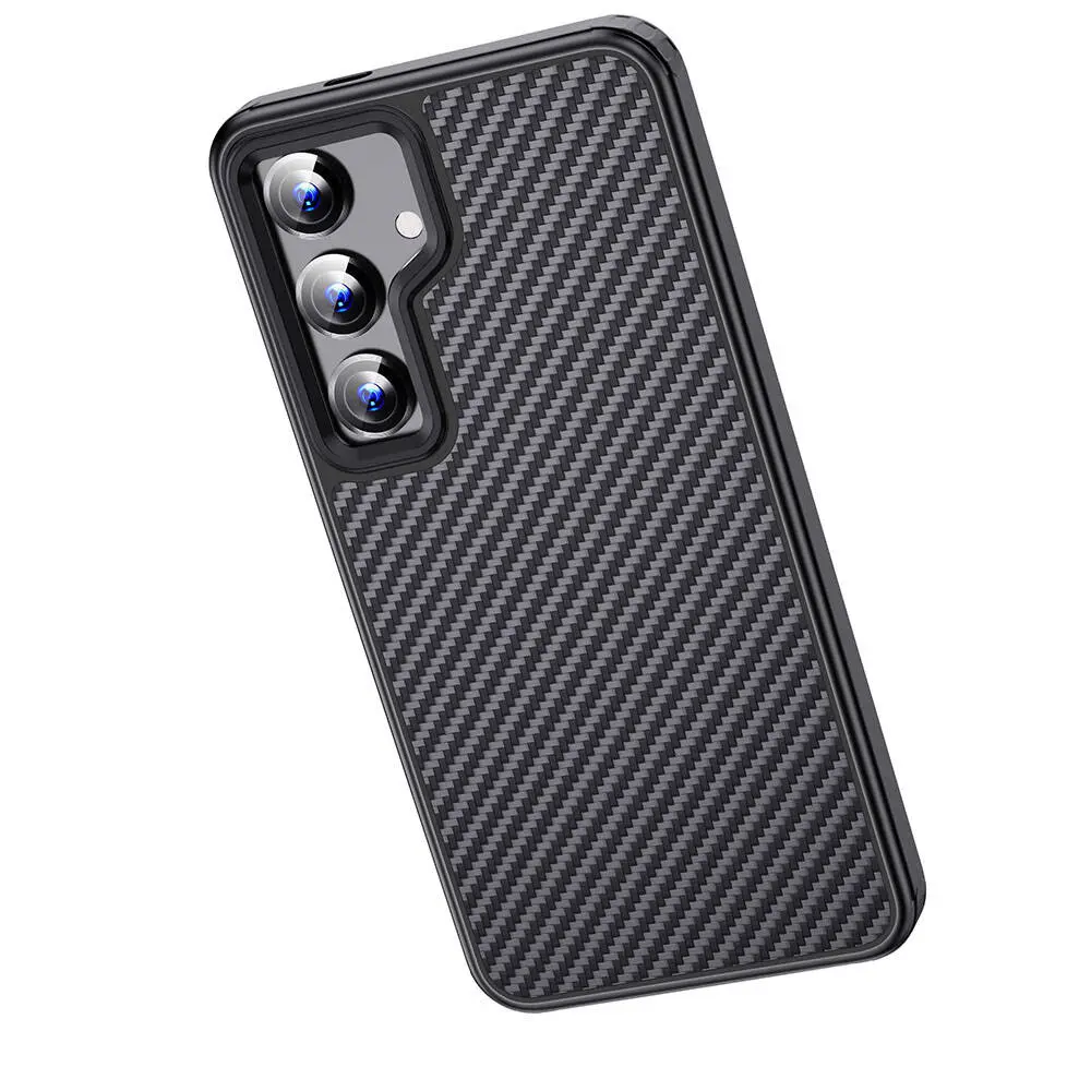 Galaxy S24 Plus MagSafe Uyumlu Aramid Karbon Fiber Kılıf - Wlons Radison