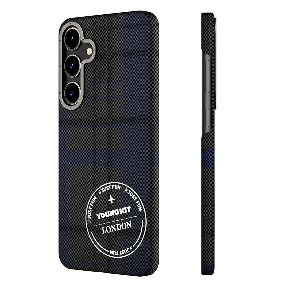 Galaxy S24 Plus Ekose Desenli Kılıf - Youngkit Gezhi Serisi