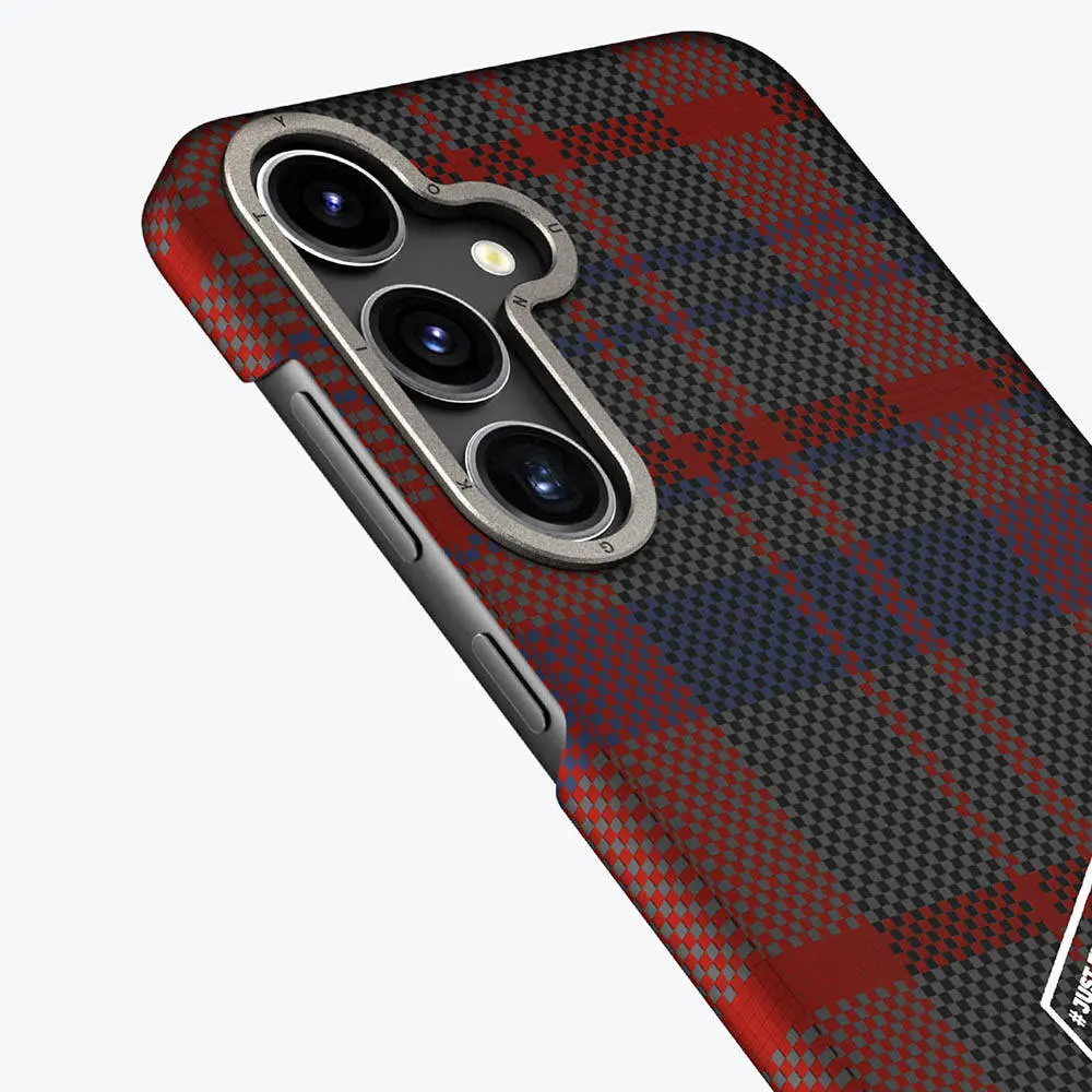 Galaxy S24 Plus Ekose Desenli Kılıf - Youngkit Gezhi Serisi