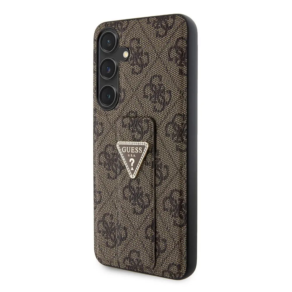 Galaxy S24 Plus Standlı Deri Kılıf, 4G Desenli - Guess