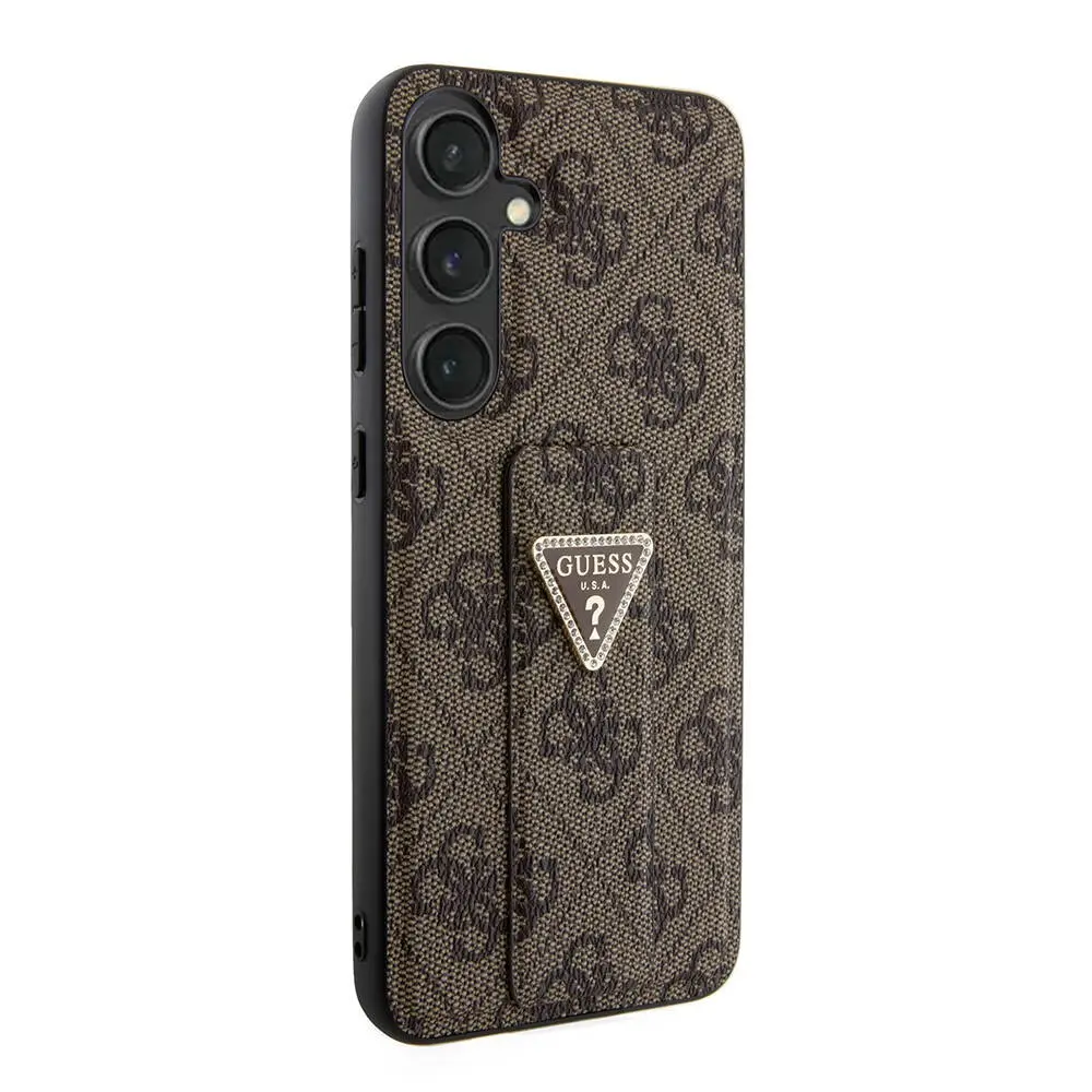 Galaxy S24 Plus Standlı Deri Kılıf, 4G Desenli - Guess