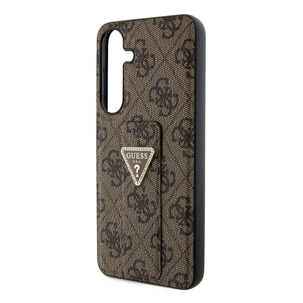 Galaxy S24 Plus Standlı Deri Kılıf, 4G Desenli - Guess