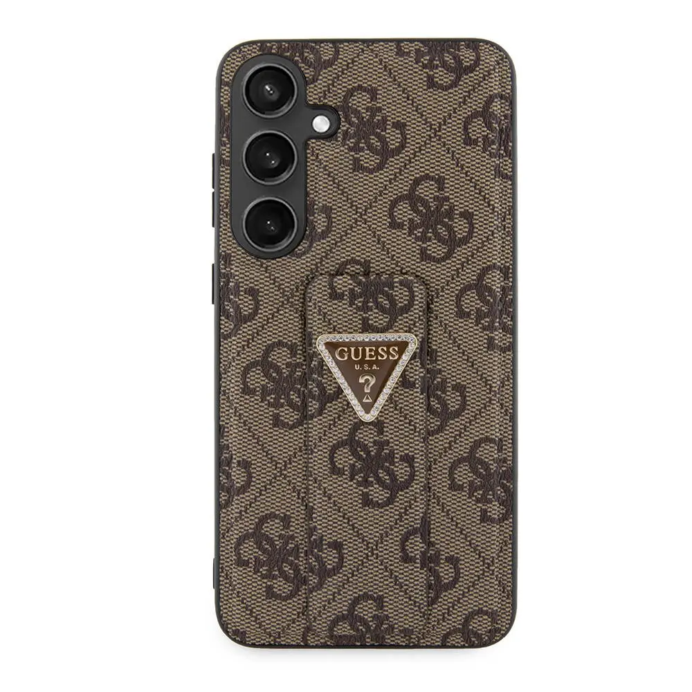 Galaxy S24 Plus Standlı Deri Kılıf, 4G Desenli - Guess