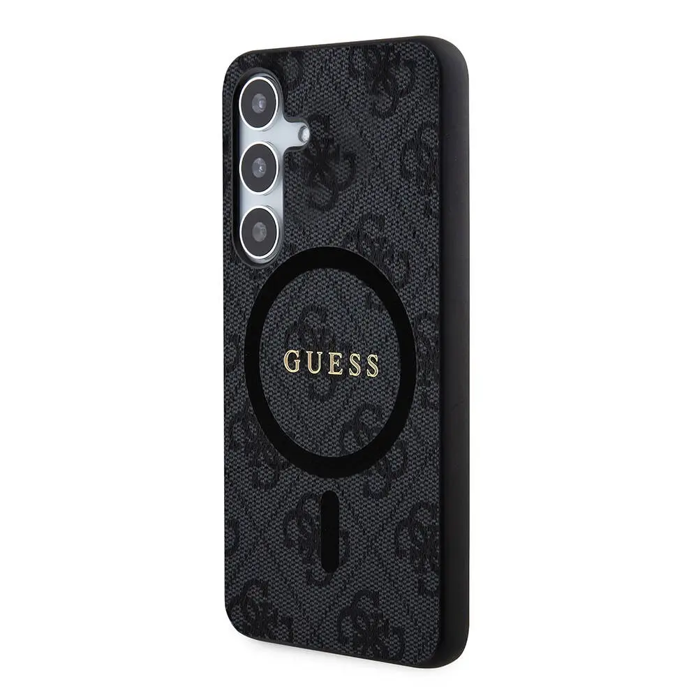 Galaxy S24 Plus MagSafe Uyumlu PU Kılıf - Guess 4G Logolu Halkalı