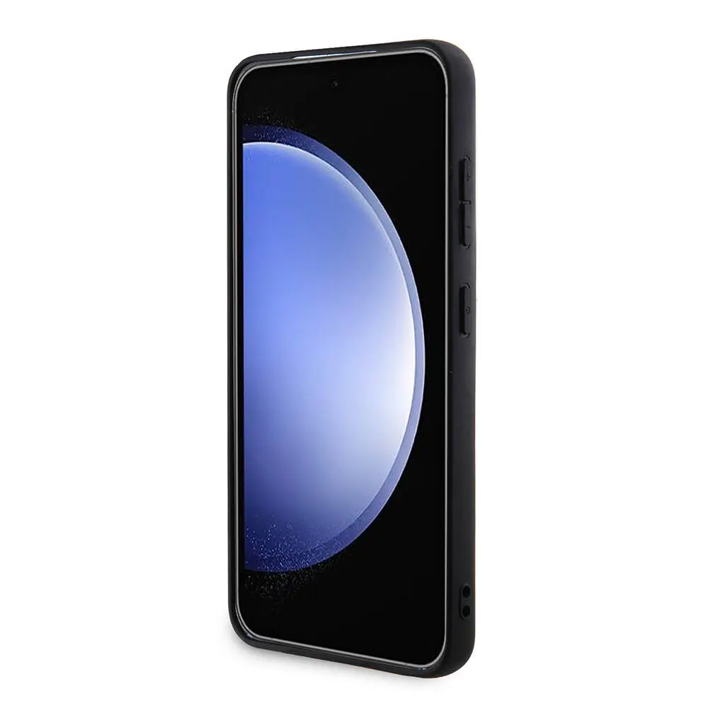 Galaxy S24 Plus PU Deri Şerit Logo Kılıf - Guess Lisanslı