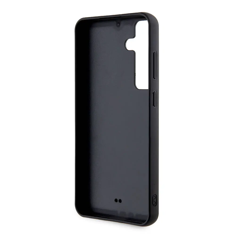 Galaxy S24 Plus Taşlı Arka Yüzey Üçgen Logolu Kılıf - Guess