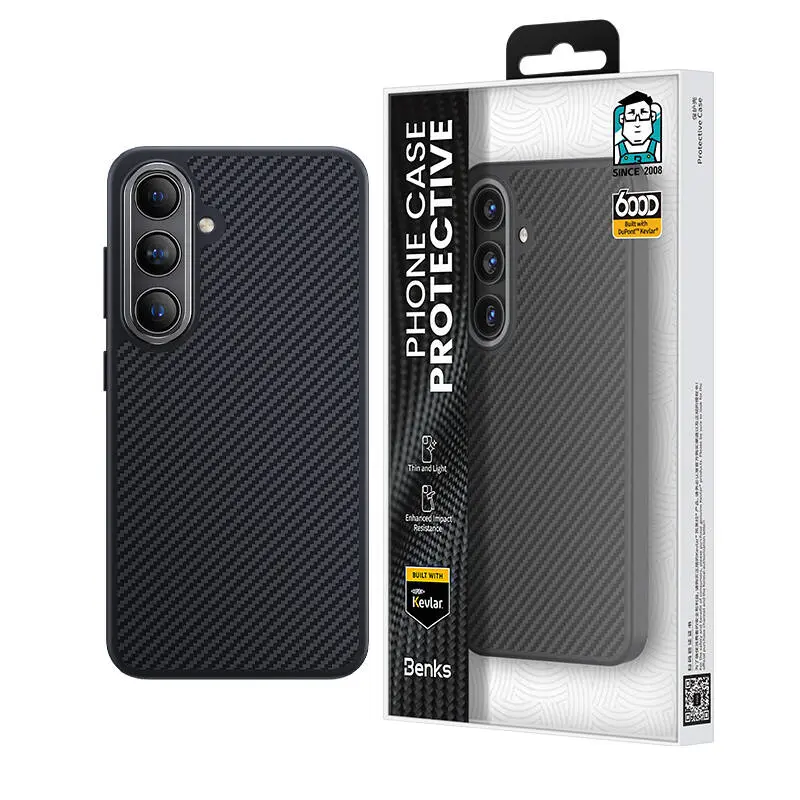 Galaxy S24 Plus MagSafe Uyumlu Kevlar Kılıf - Benks Hybrid ArmorPro