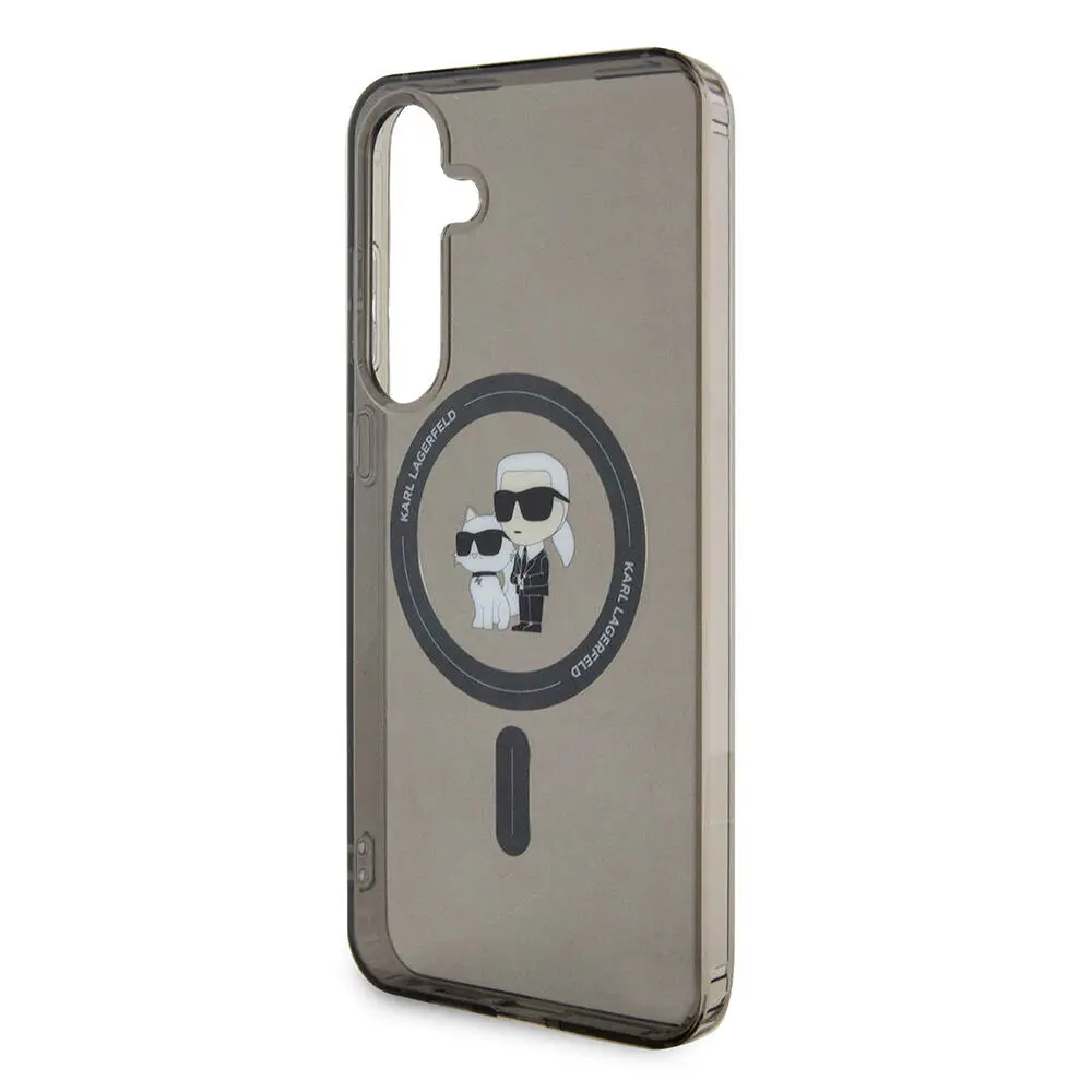 Galaxy S24 Plus MagSafe Uyumlu Kılıf - Karl Lagerfeld Karl & Choupette IML Baskılı