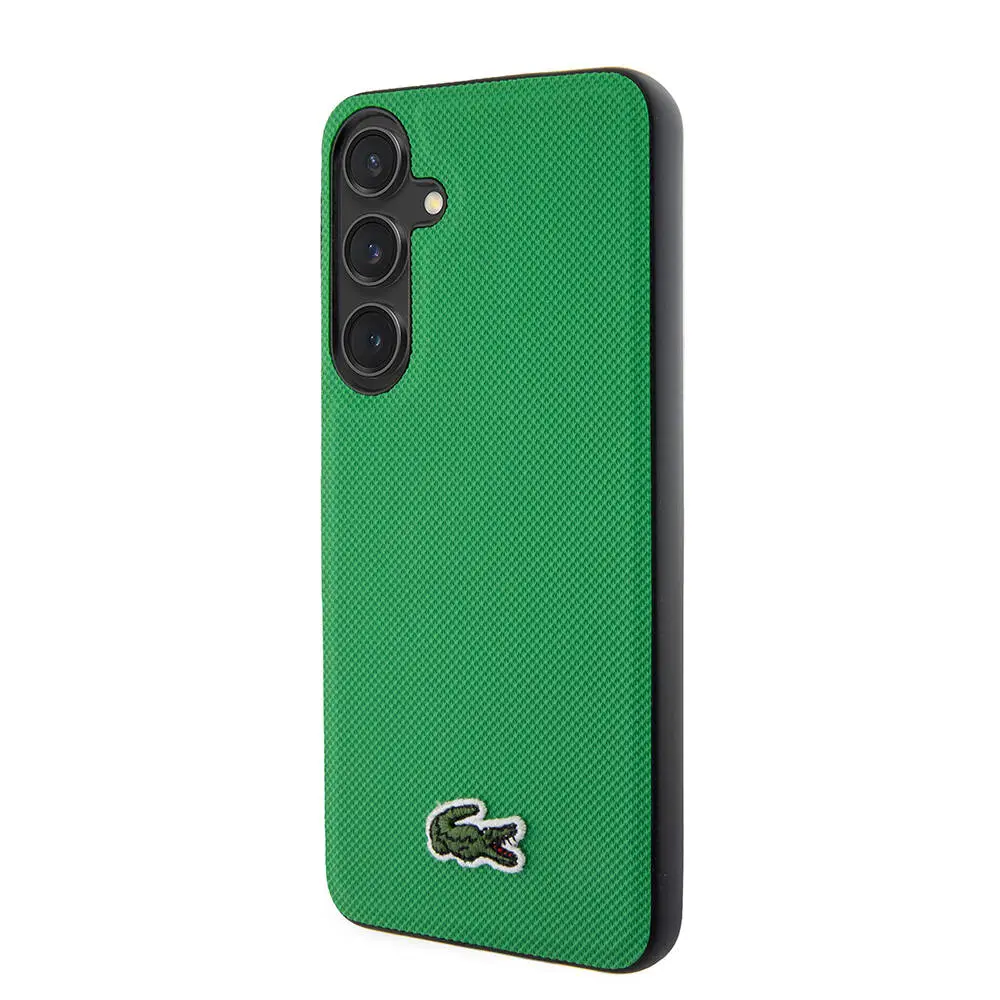 Galaxy S24 Plus Lacoste Lisanslı PU Pike Desenli Kılıf - Timsah Logolu