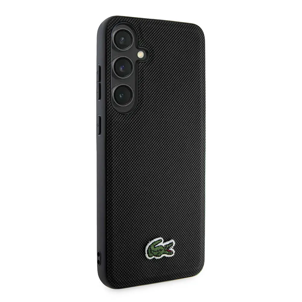 Galaxy S24 Plus Lacoste Lisanslı PU Pike Desenli Kılıf - Timsah Logolu