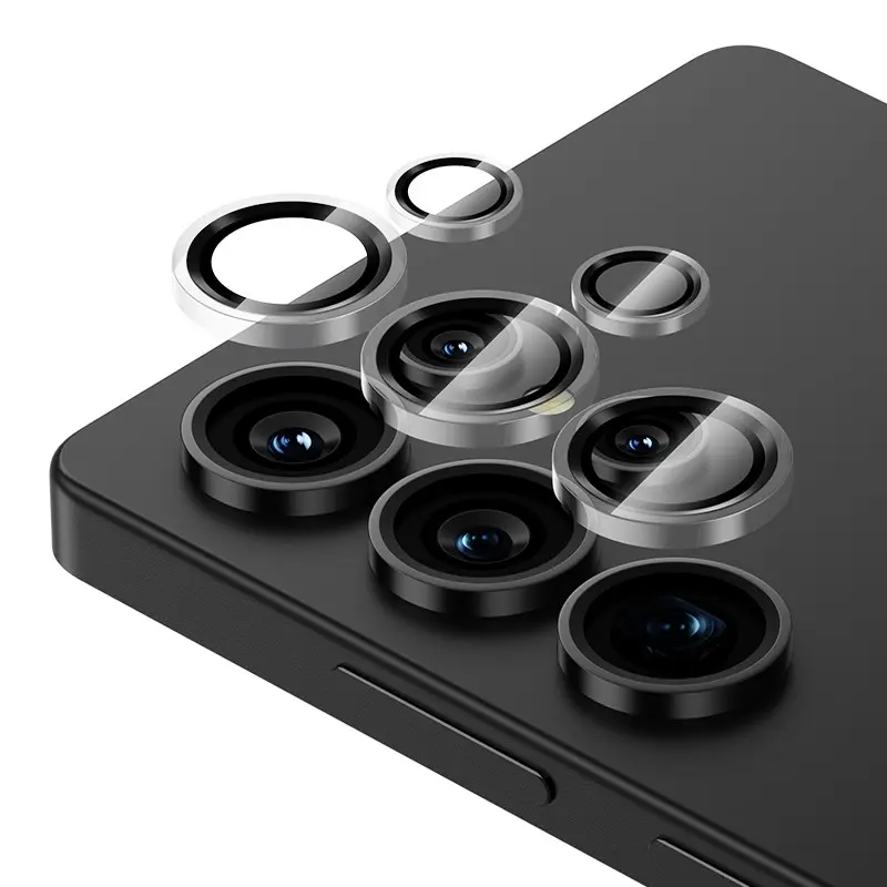 Galaxy S25 Ultra Kamera Lens Koruyucu, Uygulama Aparatlı - Benks Glass Warrior