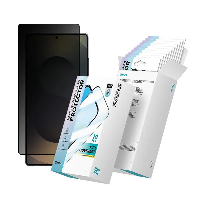 Galaxy S25 Ultra Gizlilik Ekran Koruyucu 10'lu Paket - Benks Privacy Air Shield