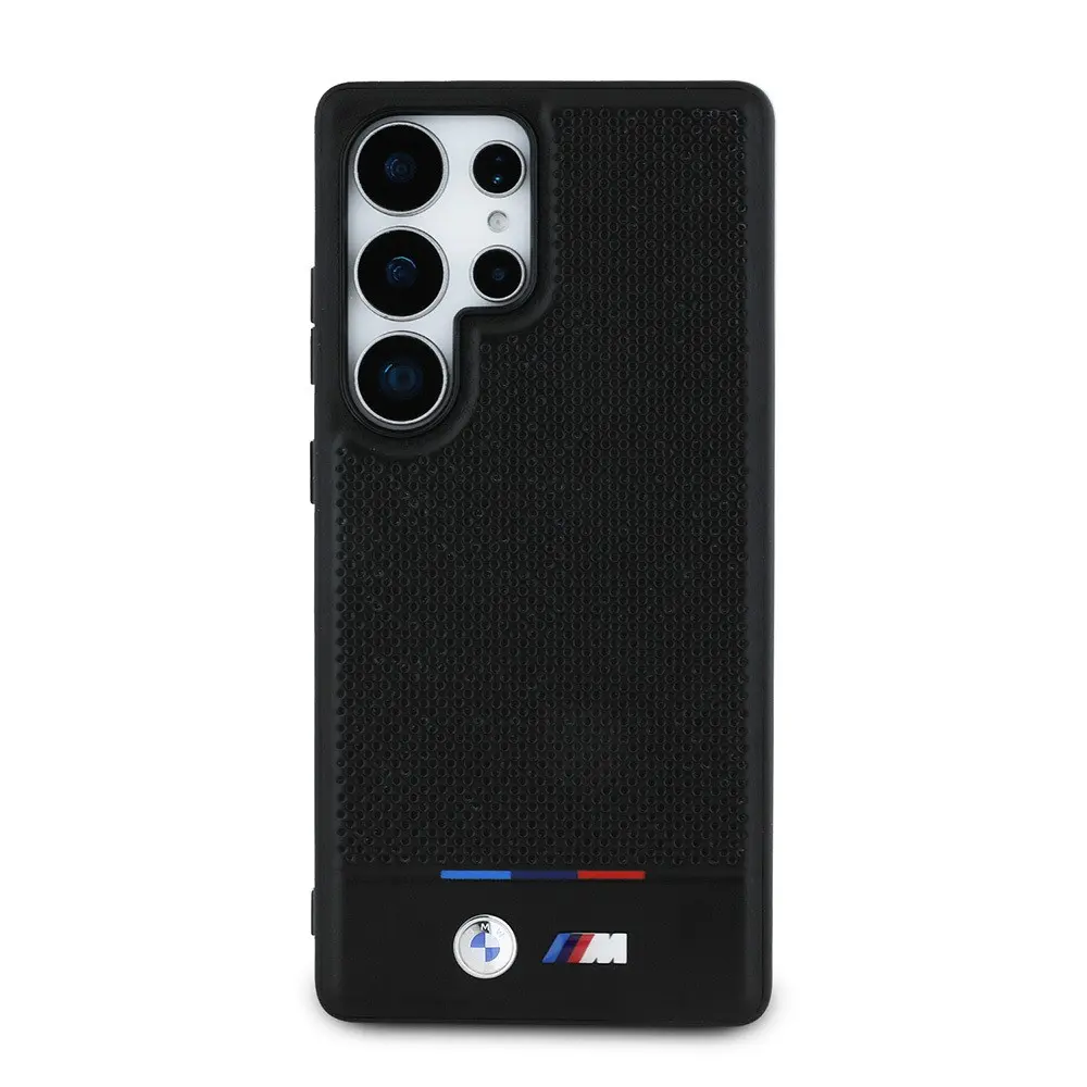 Galaxy S25 Ultra MagSafe Uyumlu PU Deri Kılıf - BMW M Logolu
