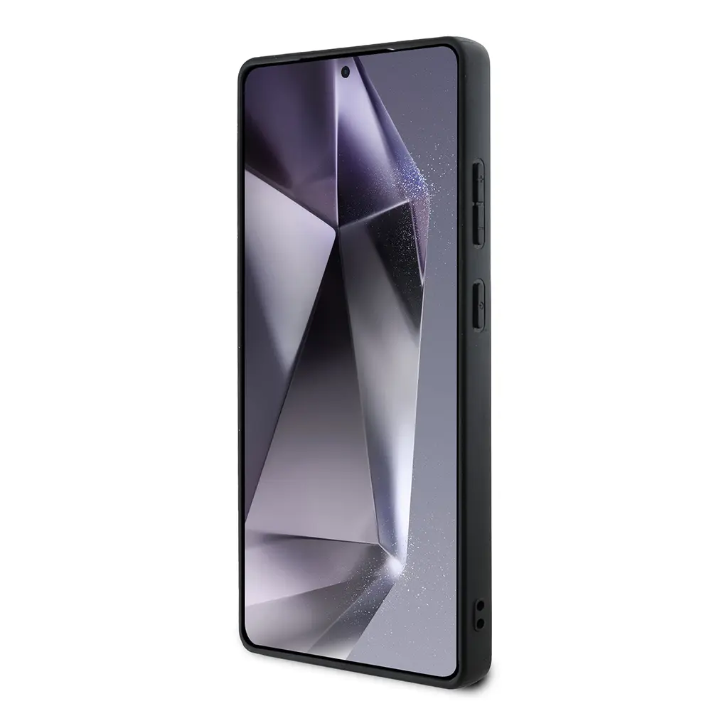 Galaxy S25 Ultra Manyetik PU Deri Kılıf - DKNY Grid Pattern