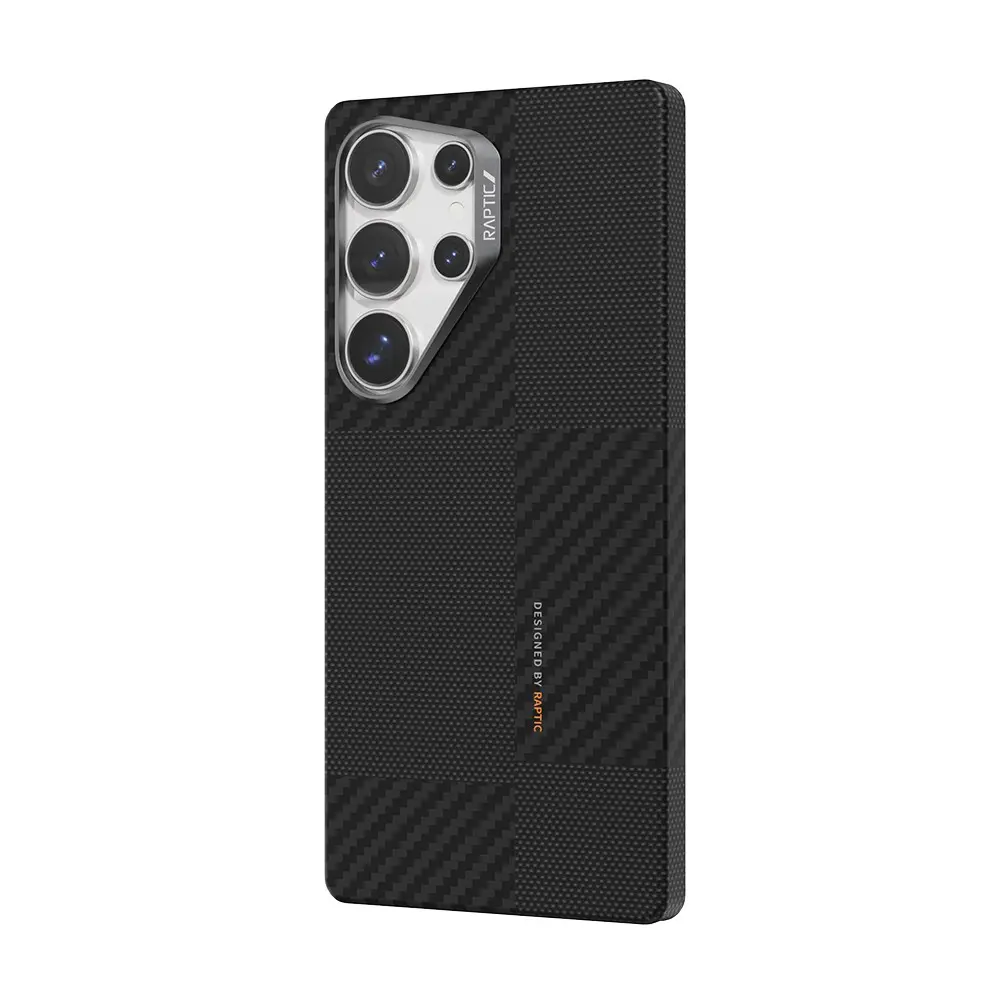 Galaxy S25 Ultra MagSafe Uyumlu Aramid Fiber Kılıf - Raptic Croxx Mondrian