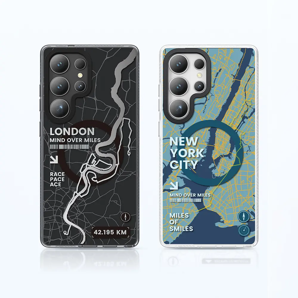 Galaxy S25 Ultra MagSafe Uyumlu Şehir Haritalı Kılıf - Benks Dynamic City