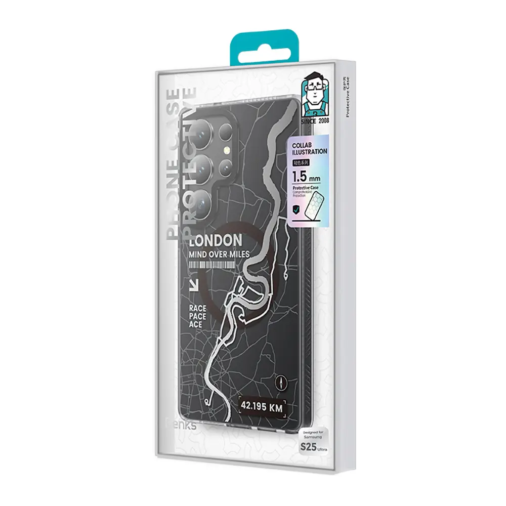 Galaxy S25 Ultra MagSafe Uyumlu Şehir Haritalı Kılıf - Benks Dynamic City