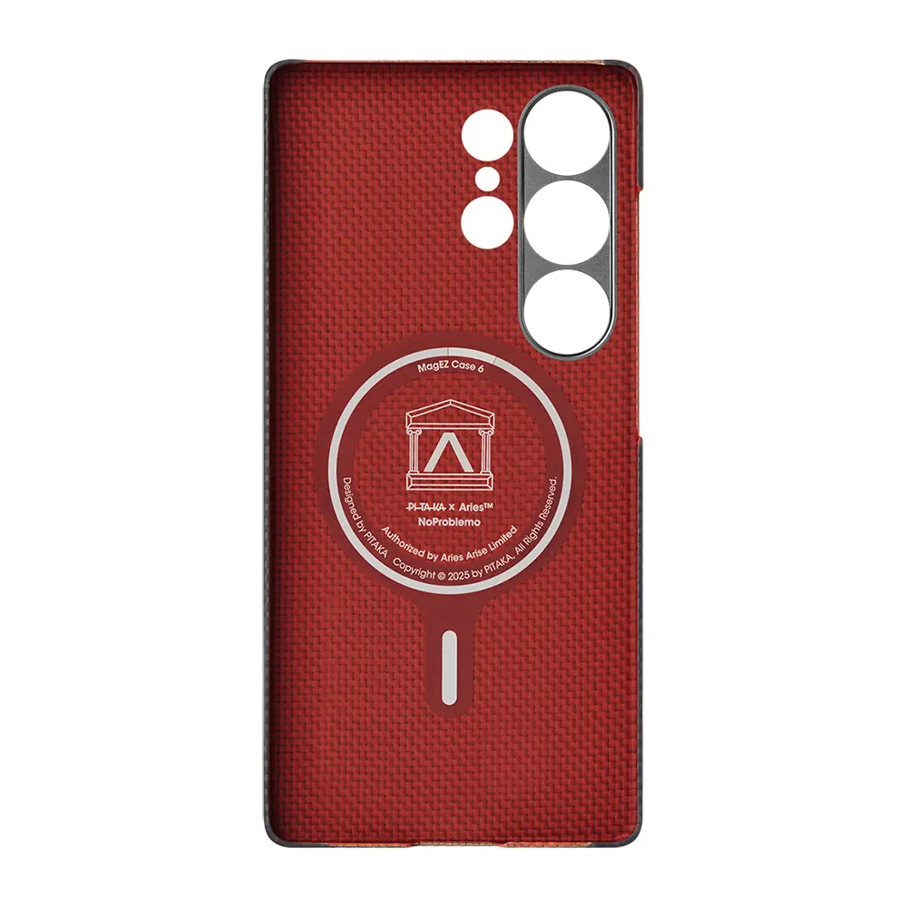 Galaxy S25 Ultra MagSafe Uyumlu Aramid Fiber Kılıf - Pitaka Tactile Woven Aries
