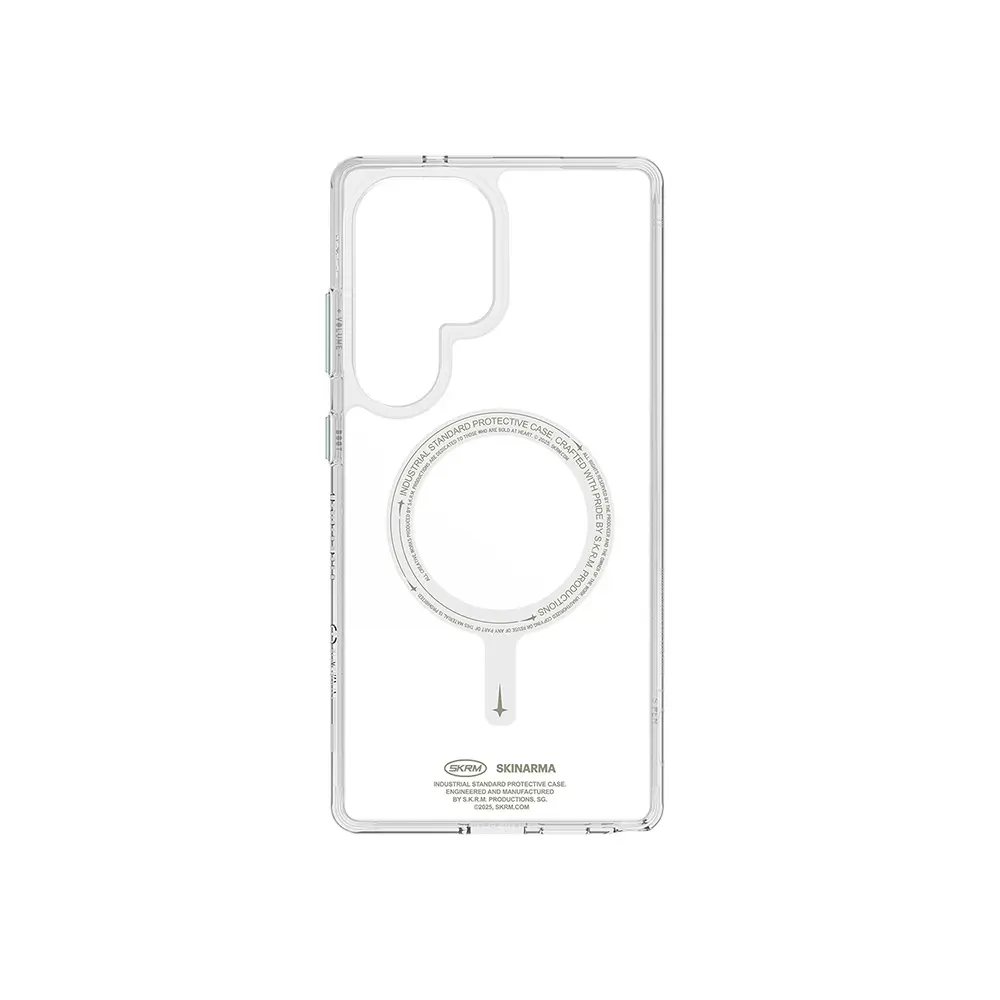 Galaxy S25 Ultra MagSafe Uyumlu Şeffaf Kılıf - Skinarma Saido Nightglow