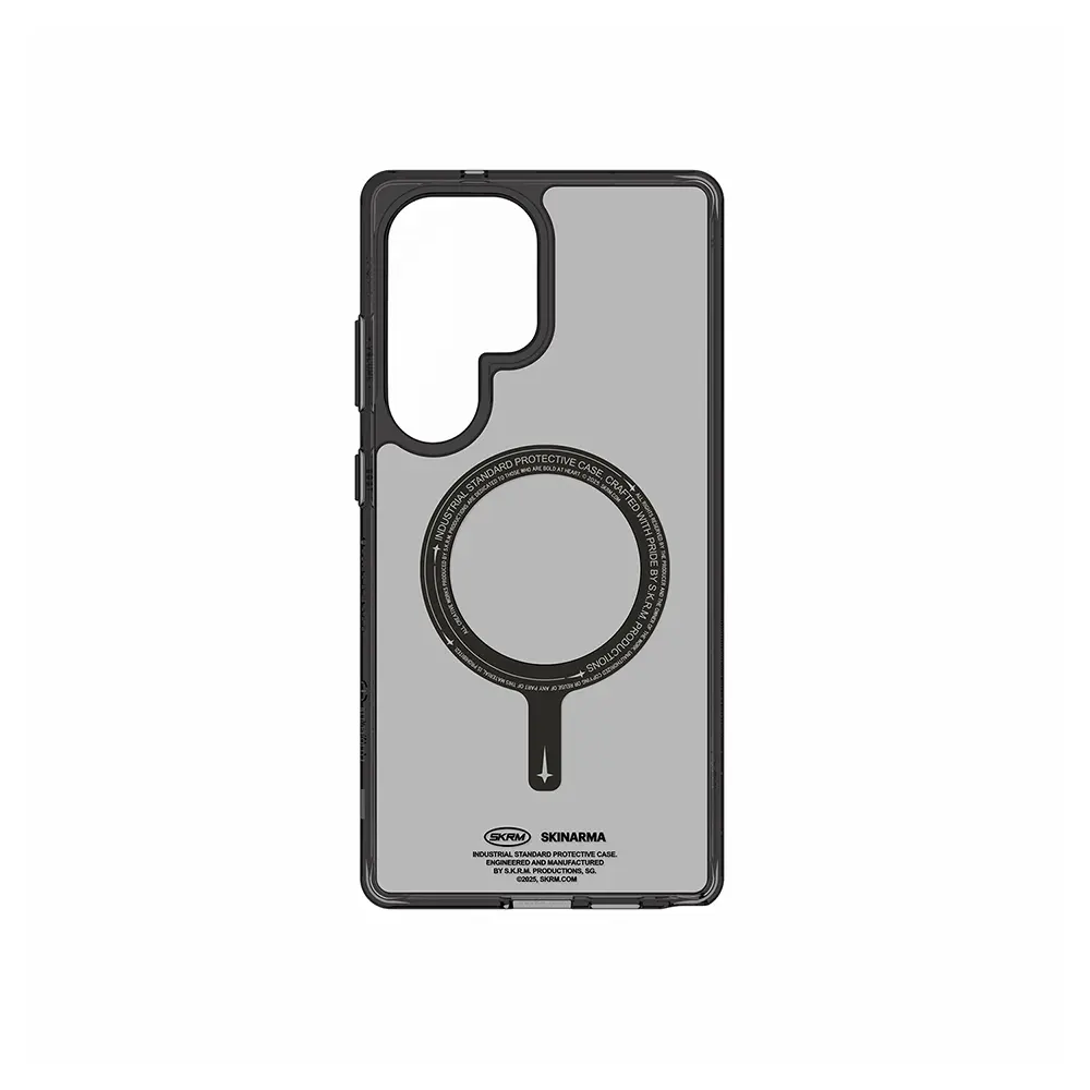 Galaxy S25 Ultra MagSafe Uyumlu Şeffaf Kılıf - Skinarma Saido