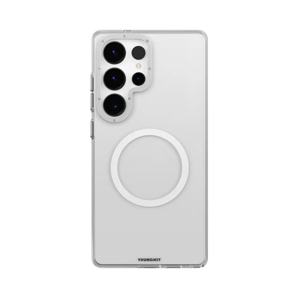Galaxy S25 Ultra MagSafe Uyumlu Şeffaf Kılıf - Youngkit Crystal Shield